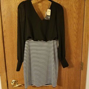 NEW WITH TAGS Small Double Zero Dry Goods Dress Black White Dress